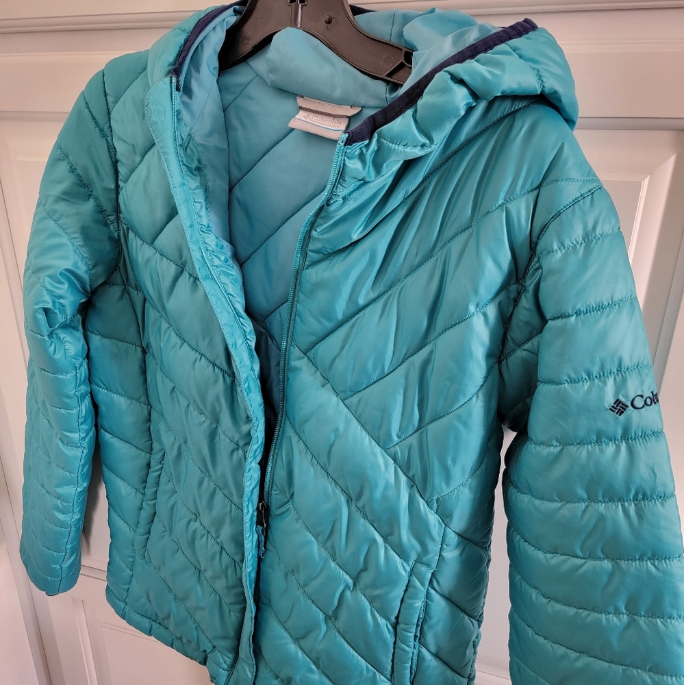 Columbia Kids' Girl Teal Puffer Jacket